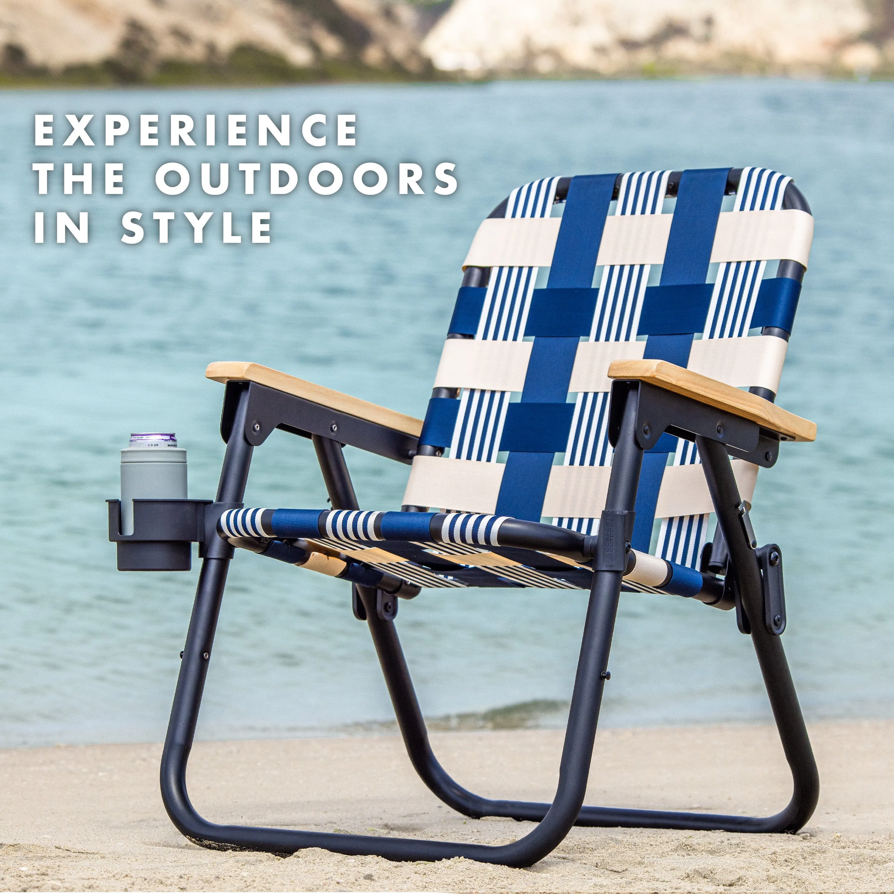 GoSports Outdoors WOVN Premium Beach & Camping Chair - LIDO