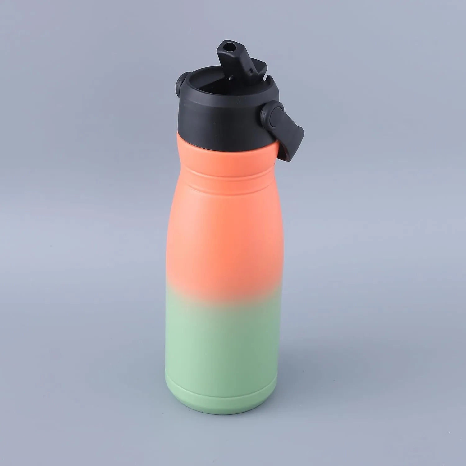 Homestic Vacuum Insulated Water Bottle | Stainless Steel Sipper Bottle with Handle | Hot & Cold Water Bottle | Leakproof, BPA Free, Rustproof | 780 ML | Orang & Green