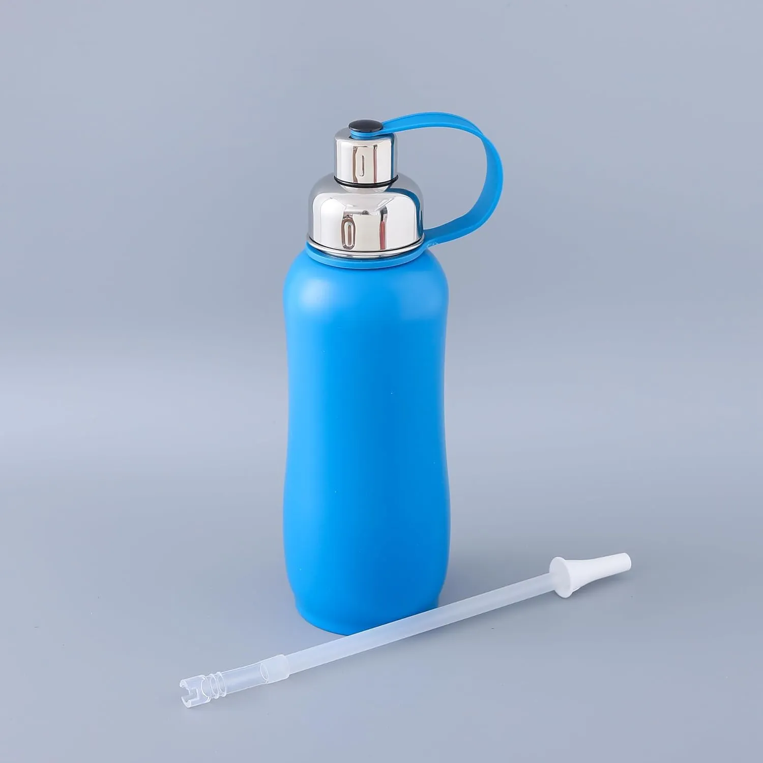 Homestic Vacuum Insulated Water Bottle| Stainless Steel Sipper Water Bottle | Hot & Cold Water Bottle | Leakproof, BPA Free, Rustproof | 750 ML | Blue