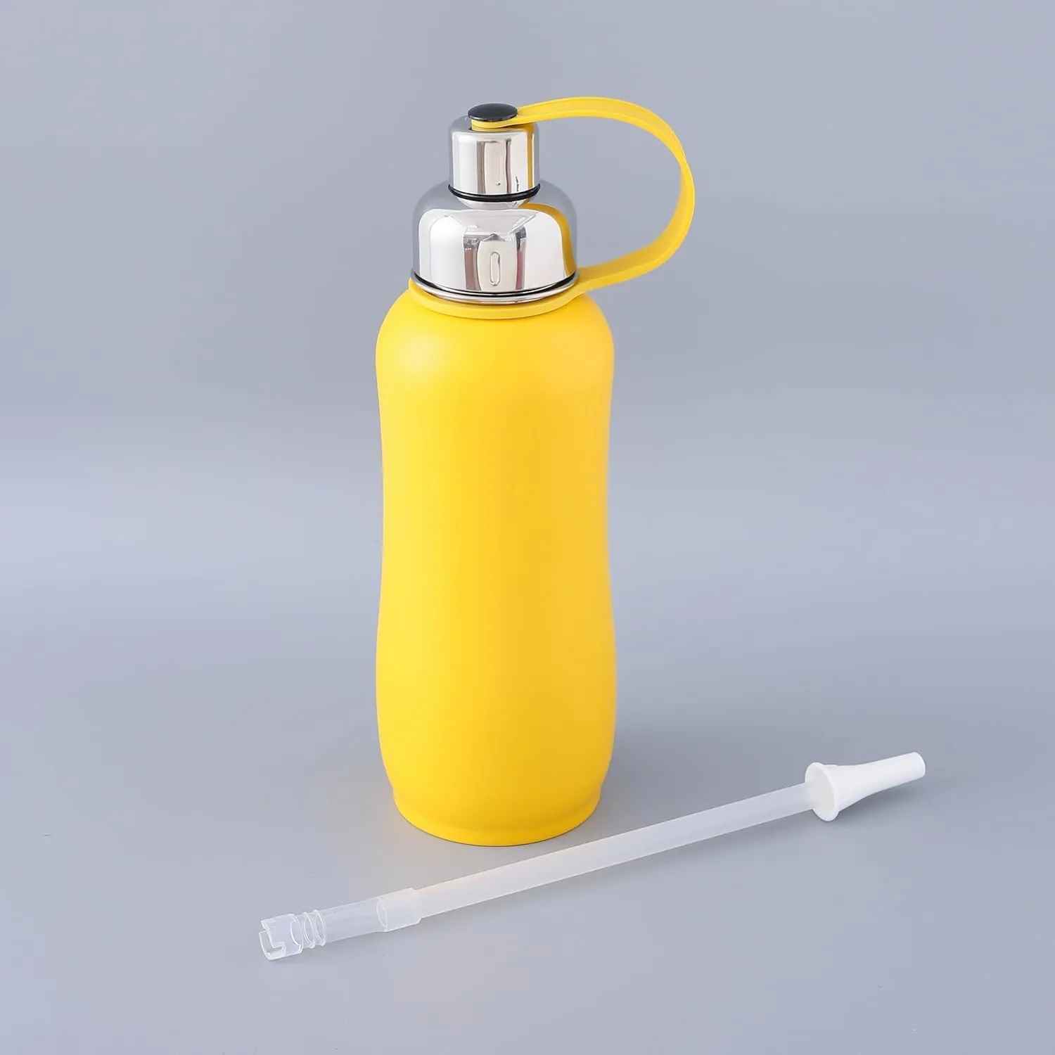 Homestic Vacuum Insulated Water Bottle| Stainless Steel Sipper Water Bottle | Hot & Cold Water Bottle | Leakproof, BPA Free, Rustproof | 750 ML | Yellow