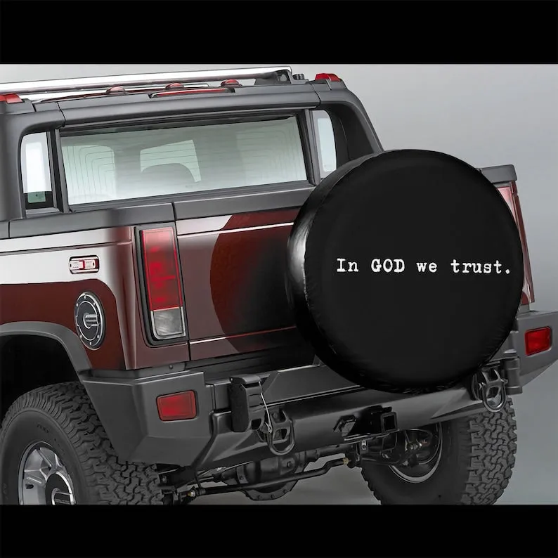 In God We Trust Tire Cove - Religious Christian Spare Tire Cover