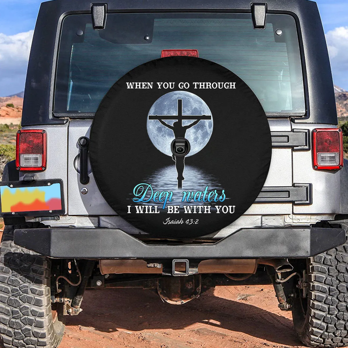 Jesus Christ Holy Bible Trailer Spare Tire Cover Christian Tire Covers - Christian Tire Cover