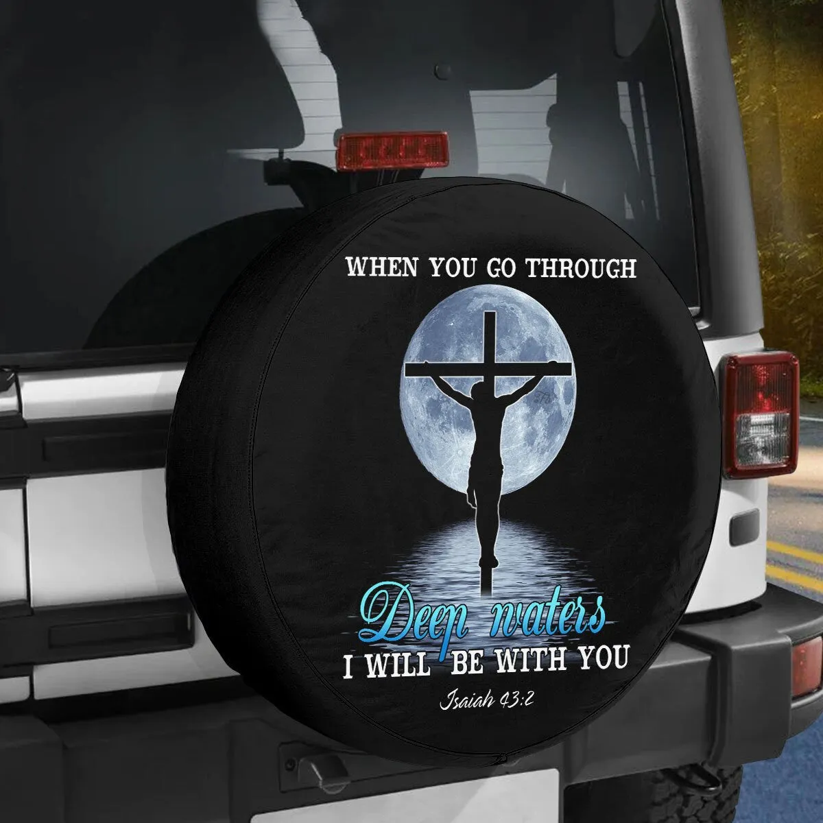 Jesus Christ Holy Bible Trailer Spare Tire Cover Christian Tire Covers - Christian Tire Cover
