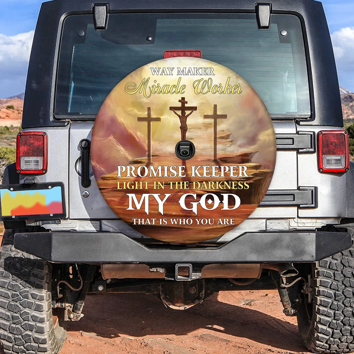 Jesus Christ Spare Tire Cover Car Accessories - Christian Tire Cover