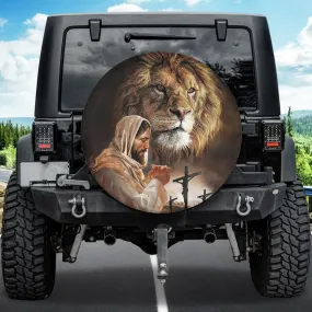 Jesus Christ Spare Tire Cover Jesus Lion Tire Cover - Christian Tire Cover