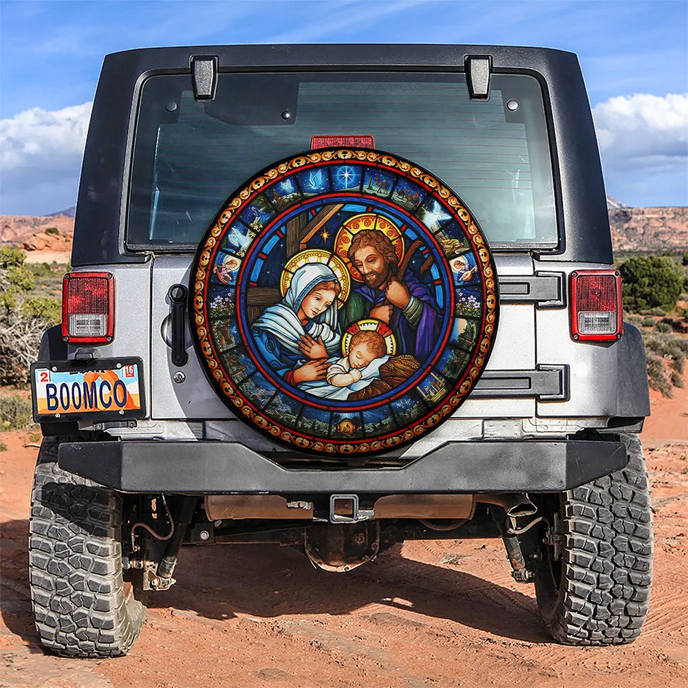 Jesus Christmas Car Spare Tire Covers - Gift For Campers