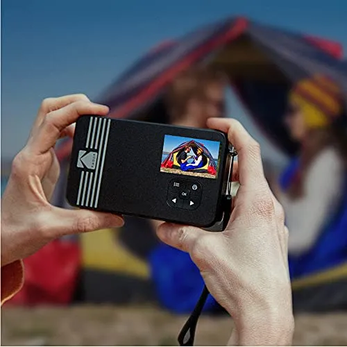 Kodak Mini Shot 3 Retro (60 Sheets) 3x3 2-in-1 Portable Wireless Instant Camera & Photo Printer, Compatible with iOS, Android & Bluetooth, Real Photo HD, 4PASS Technology & Laminated Finish – White