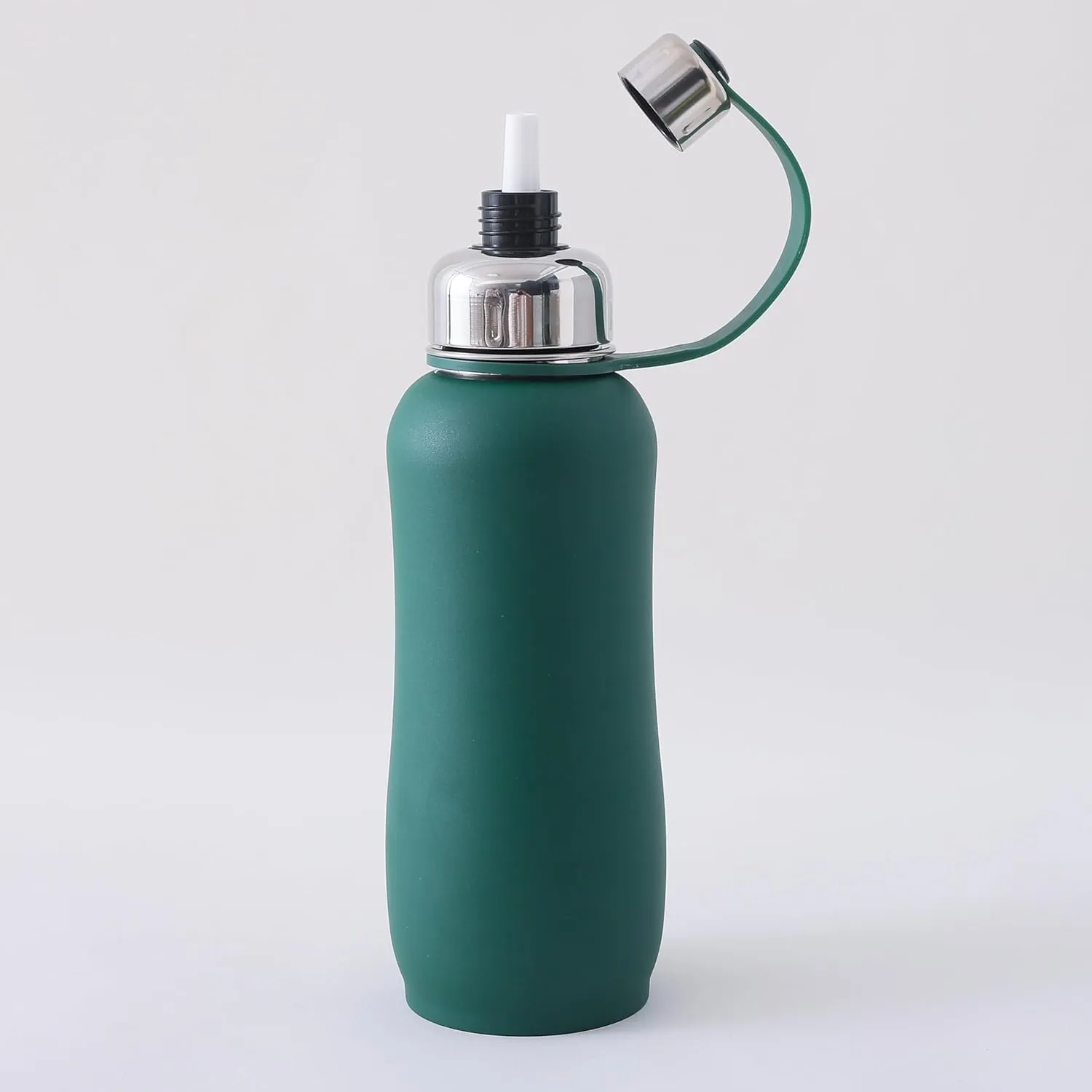 Kuber Industries Pack of 2 Vacuum Insulated Water Bottle| Stainless Steel Sipper Water Bottle | Hot & Cold Water Bottle | Leakproof, BPA Free, Rustproof | 750 ML | Green