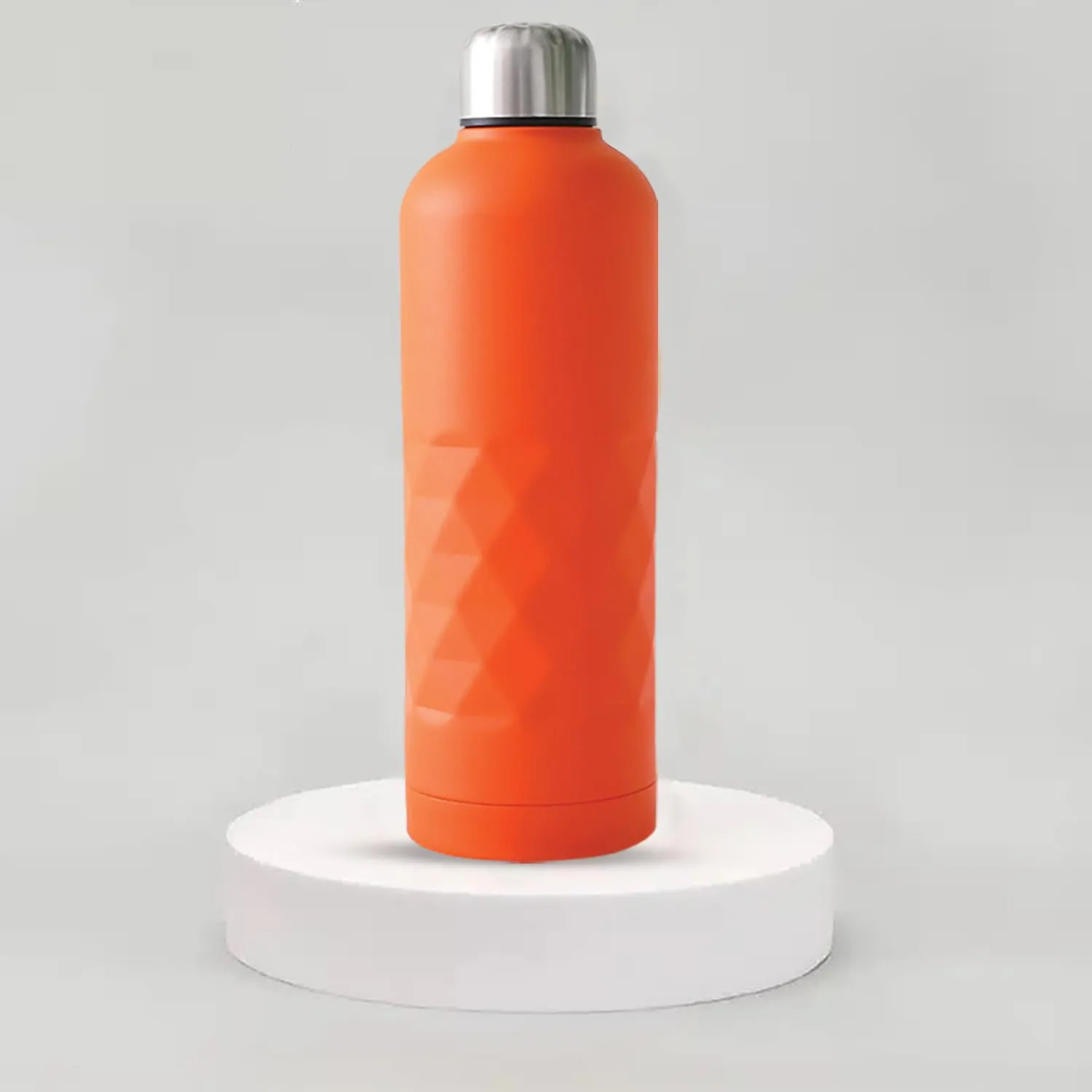 Kuber Industries Vacuum Insulated Water Bottle | Stainless Steel Water Bottle | Hot & Cold Water Bottle | Leakproof, BPA Free, Rustproof | 750 ML | Orange