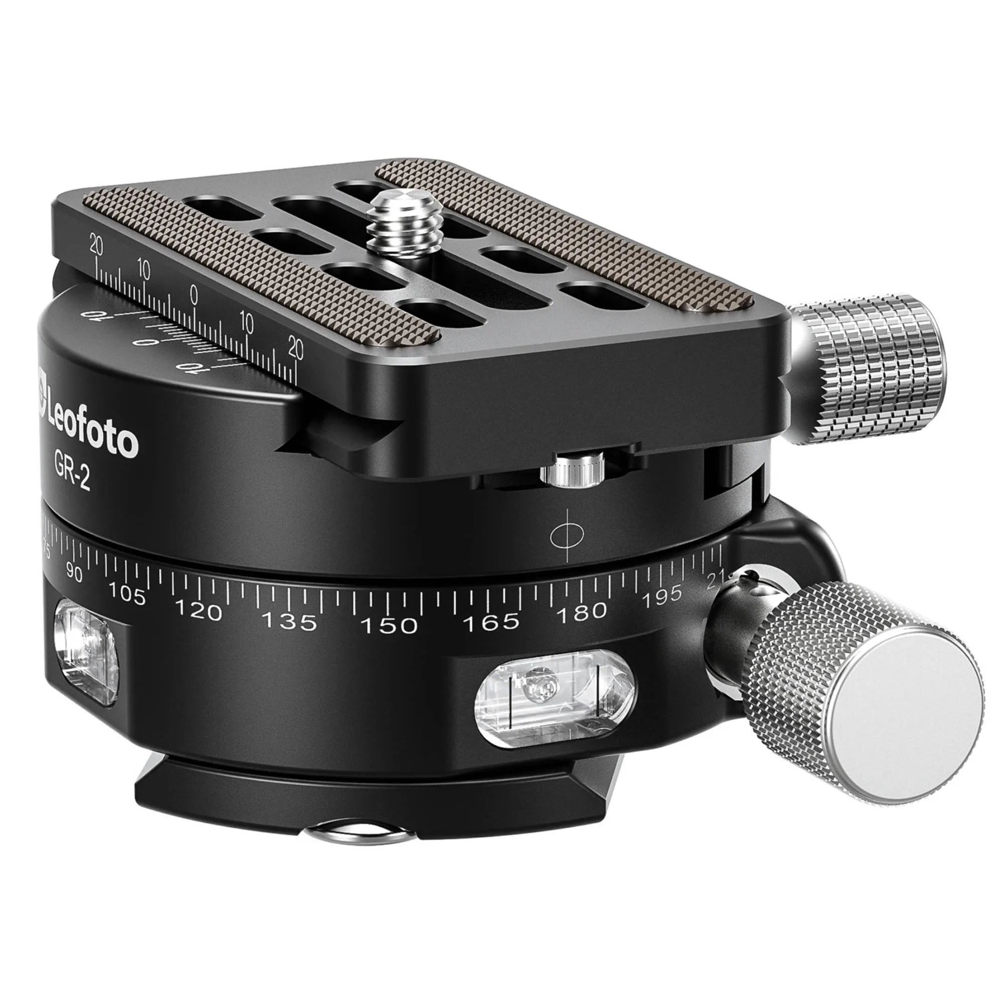 Leofoto GR-2 60mm Geared Panning Clamp with QP-70N Plate
