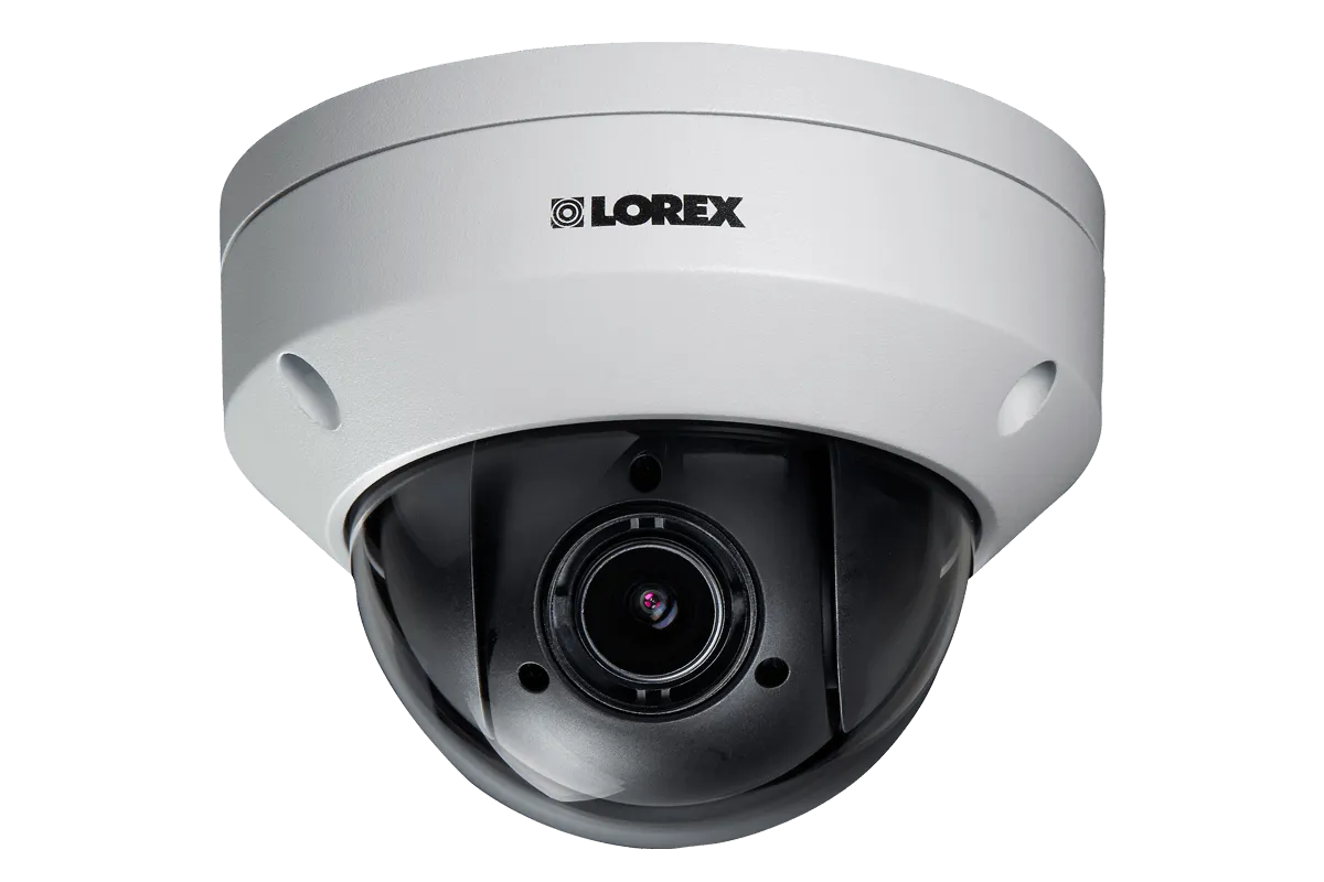 Lorex 16-Channel Wired NVR System with Eight Pan-Tilt-Zoom Outdoor Metal Cameras