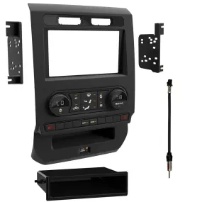 Metra 99-5849CH Single or Double DIN Dash Kit For Ford F-150 2015-2017 (with single-zone climate control)