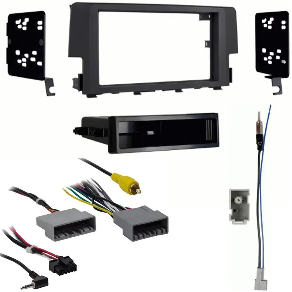 Metra 99-7812B Single DIN Dash Kit for Honda Civic w/ Integration Harness & Antenna Adapter