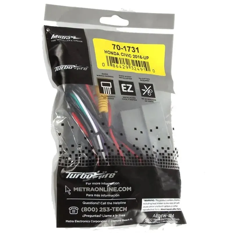 Metra 99-7812B Single DIN Dash Kit for Honda Civic w/ Integration Harness & Antenna Adapter