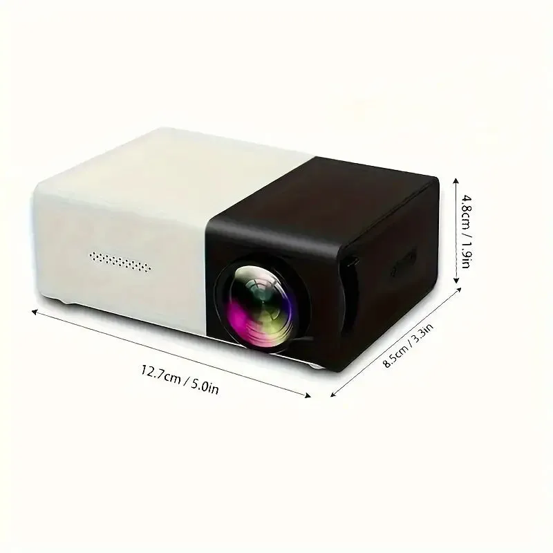 Mini Portable High-Definition Movie Projector Bright 3000  Lumen HD LED Light Source With USB