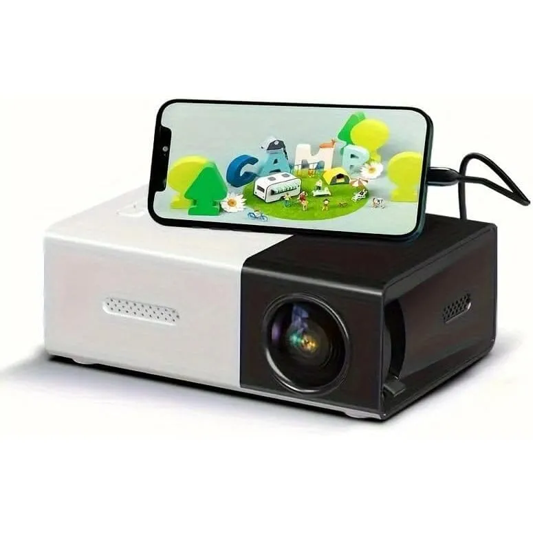 Mini Portable High-Definition Movie Projector Bright 3000  Lumen HD LED Light Source With USB