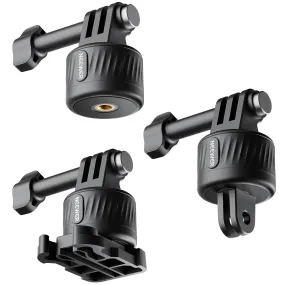 NEEWER GP-21 Magnetic Quick Release Tripod Mount Adapter Set For GoPro Hero