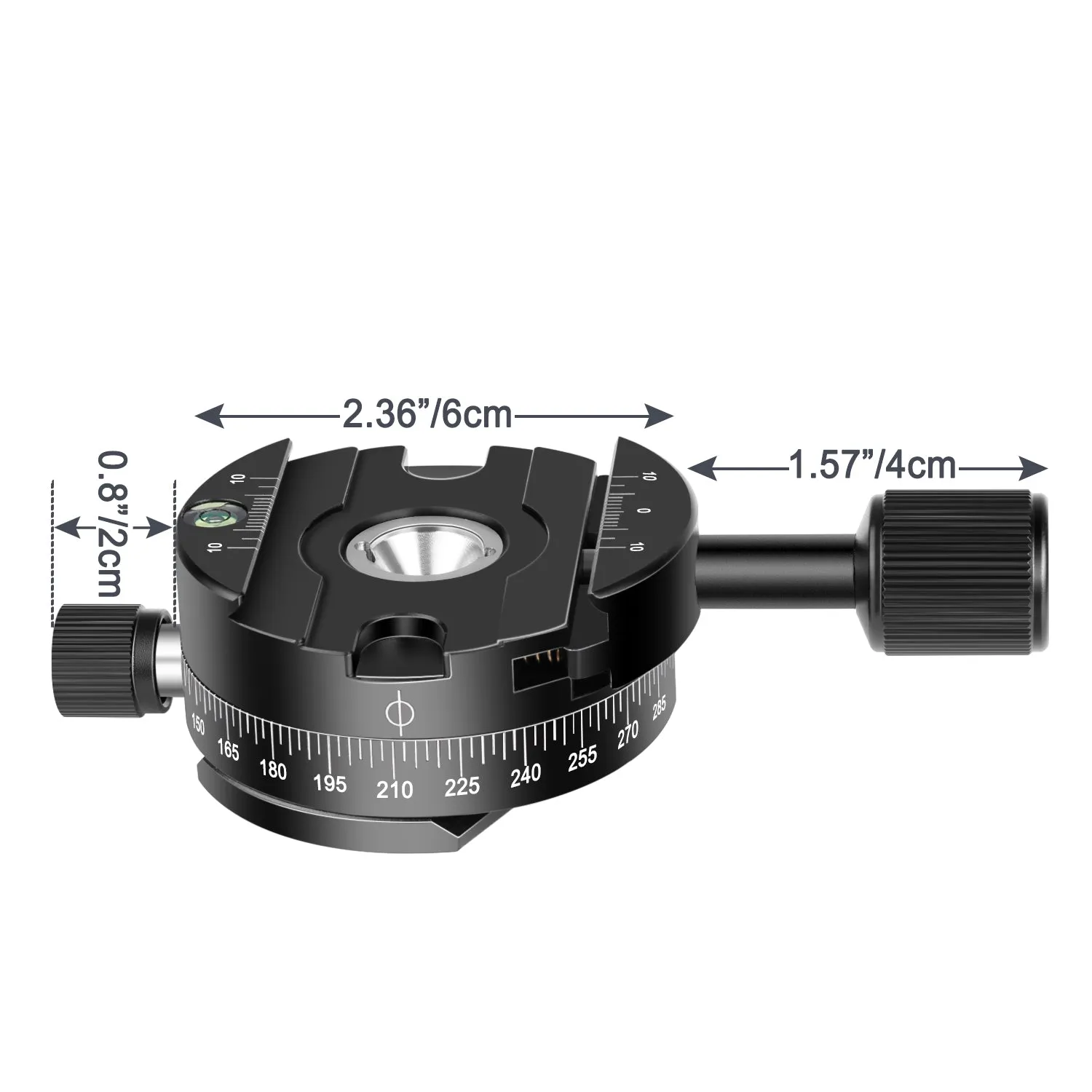 NEEWER Panoramic Tripod Head Bubble Level