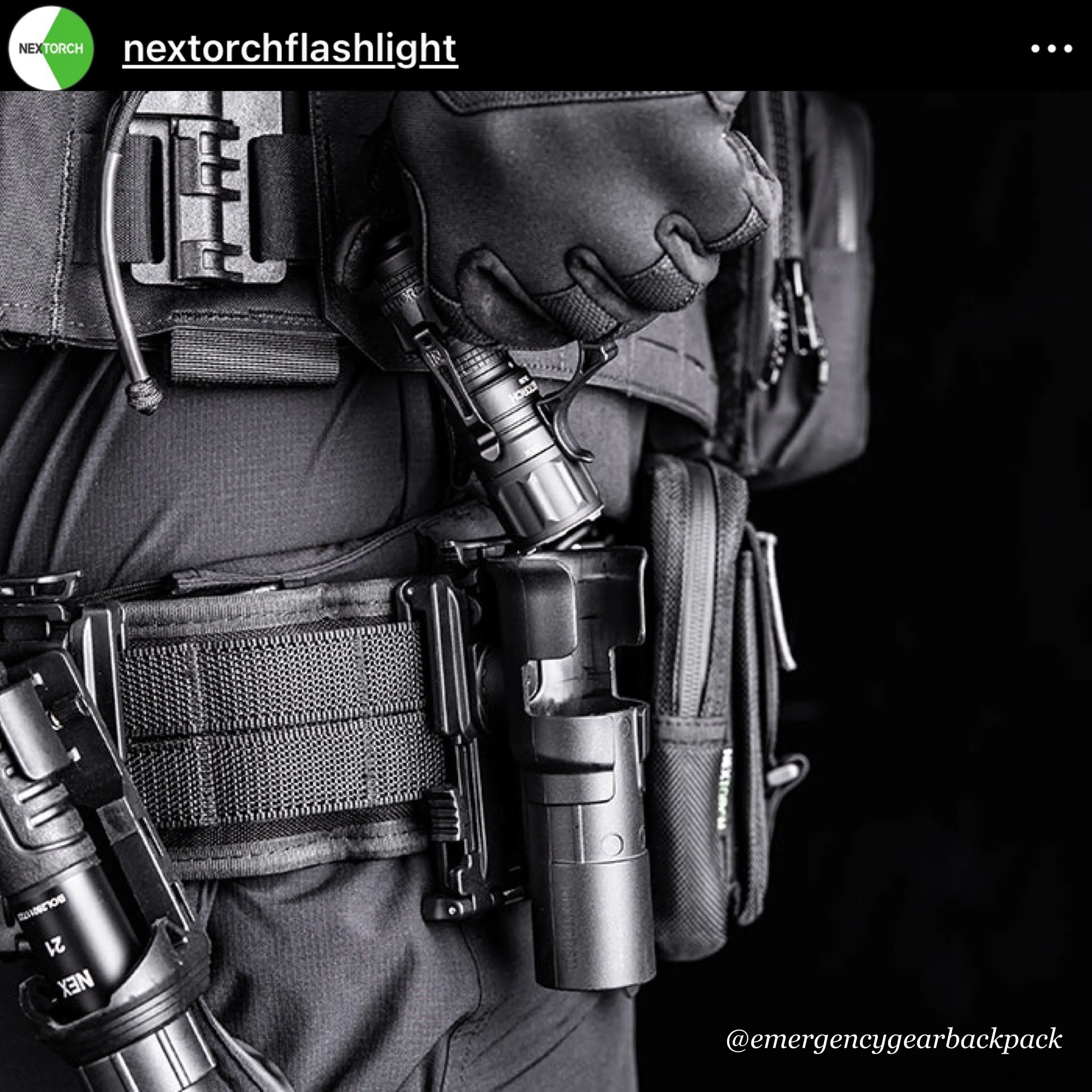 NEXTORCH TA20 Tri-Setting  Compact Tactical Flashlight 1000LMS 210M