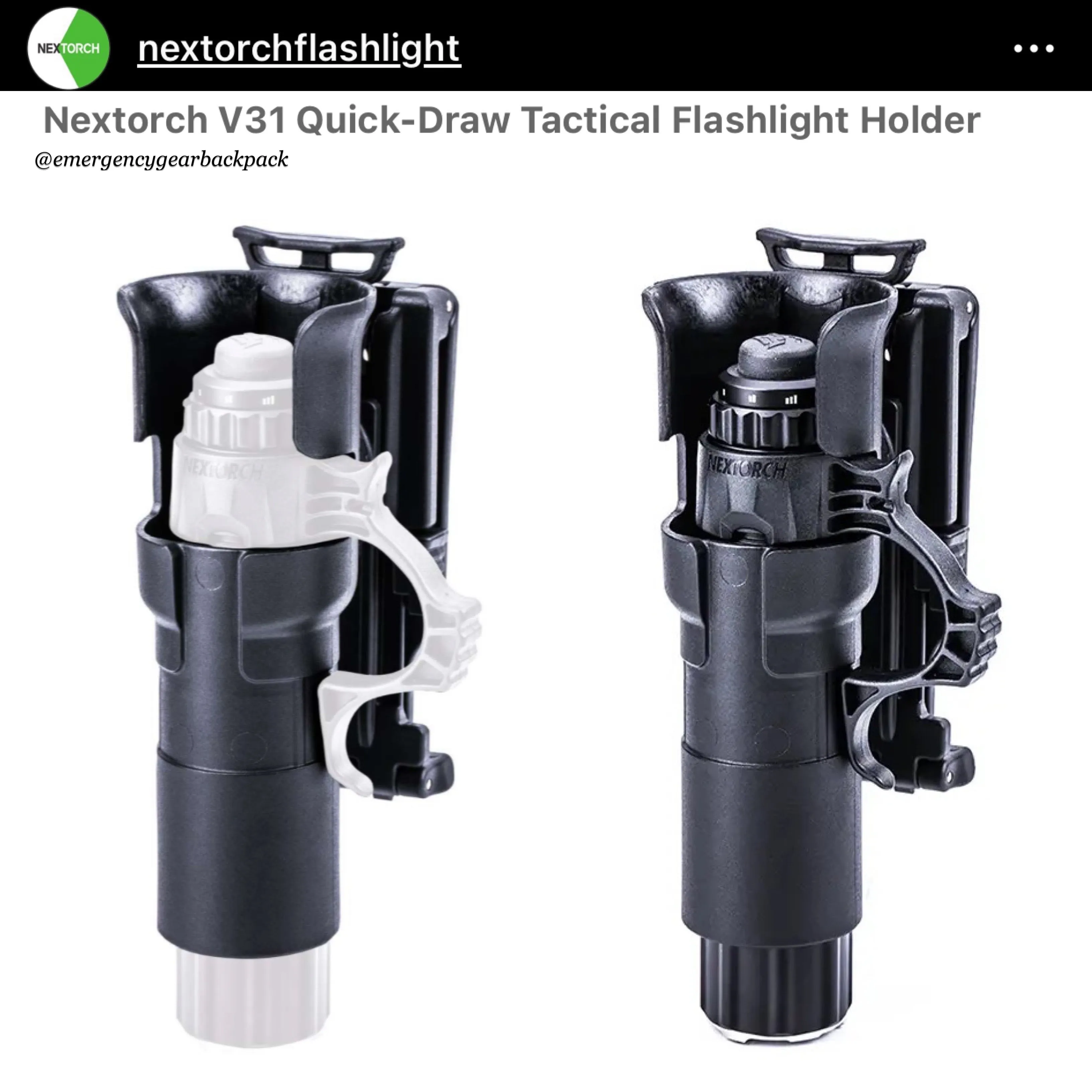 NEXTORCH TA20 Tri-Setting  Compact Tactical Flashlight 1000LMS 210M