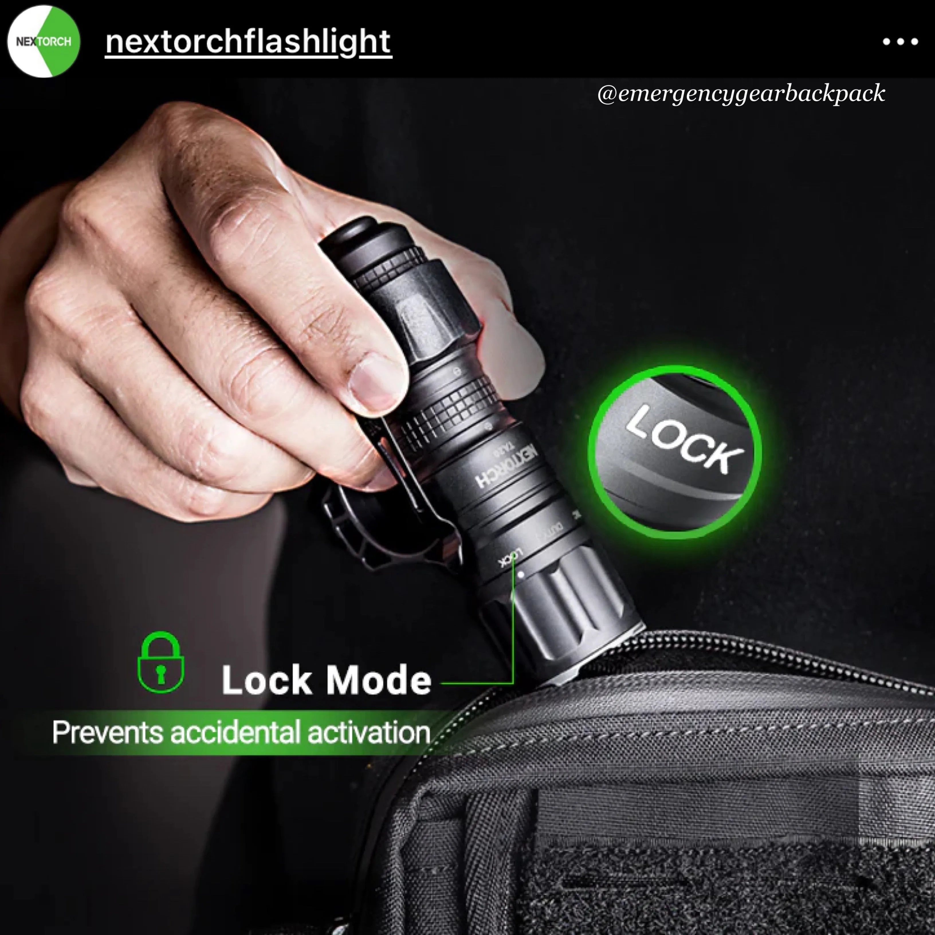 NEXTORCH TA20 Tri-Setting  Compact Tactical Flashlight 1000LMS 210M
