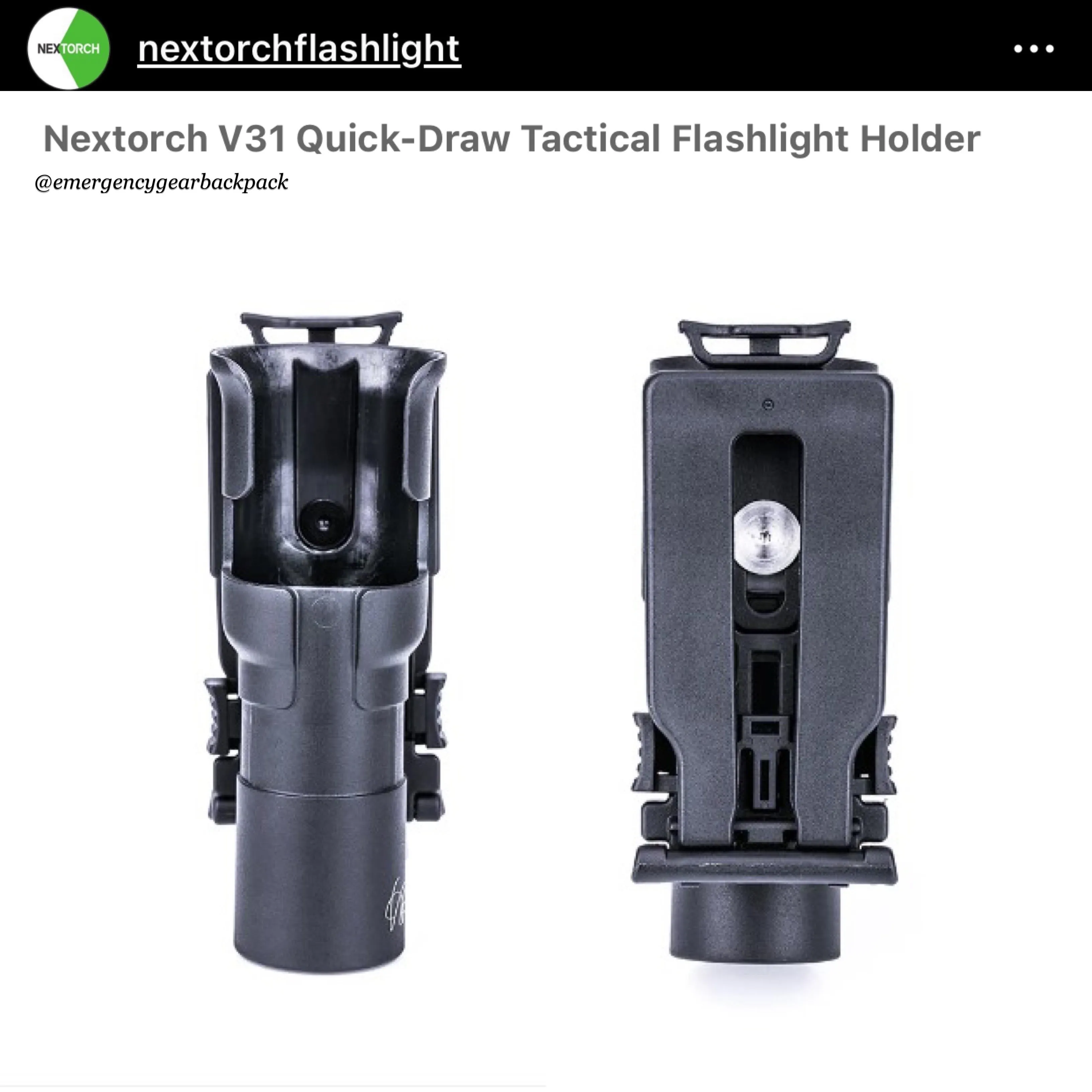 NEXTORCH TA20 Tri-Setting  Compact Tactical Flashlight 1000LMS 210M