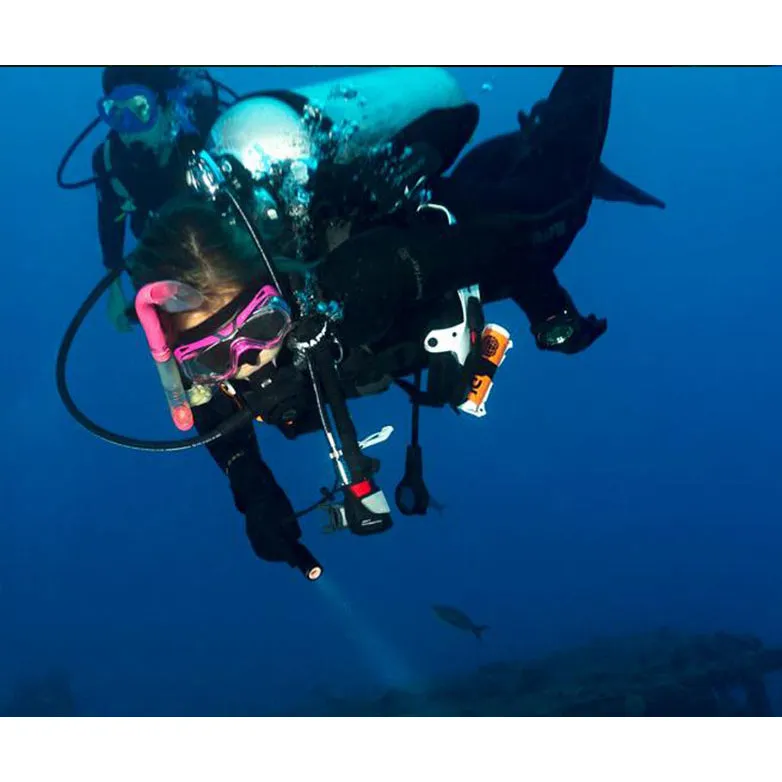Orcatorch D520 Dive Light With a Mechanically Rotary Switch