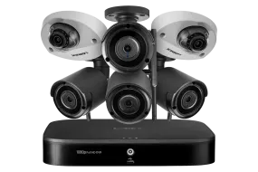 Outdoor Surveillance System with 2 HD 1080p Cameras and 4 HD 1080p Wireless Cameras