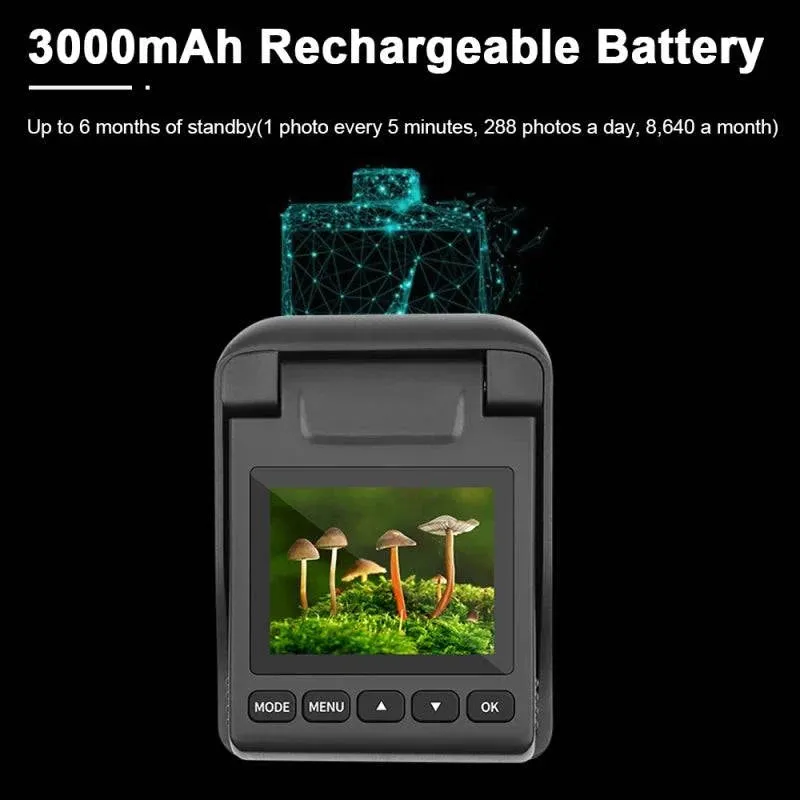 Outdoor Time Lapse Camera 32MP 4K Waterproof Timelapse Camera Recorder with 90 Degree Rotating Screen 6 Months Battery Life