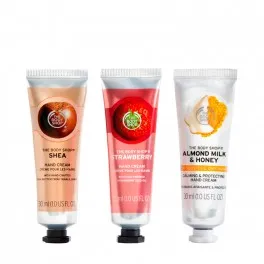 Pinkies Hand Cream Trio Set almond milk honey, shea strawberry 30ml
