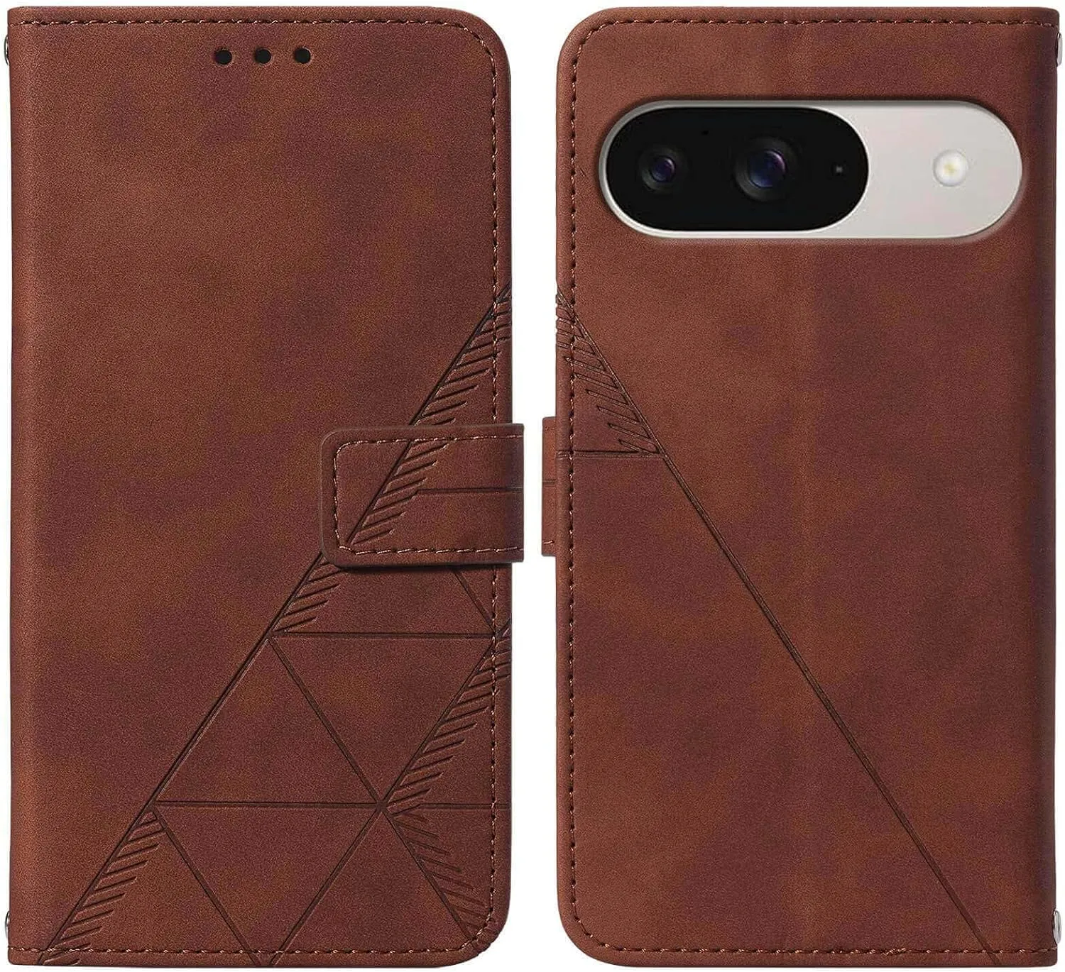 Pixel 9 Pro Wallet Card Holder Leather Folio Flip Case