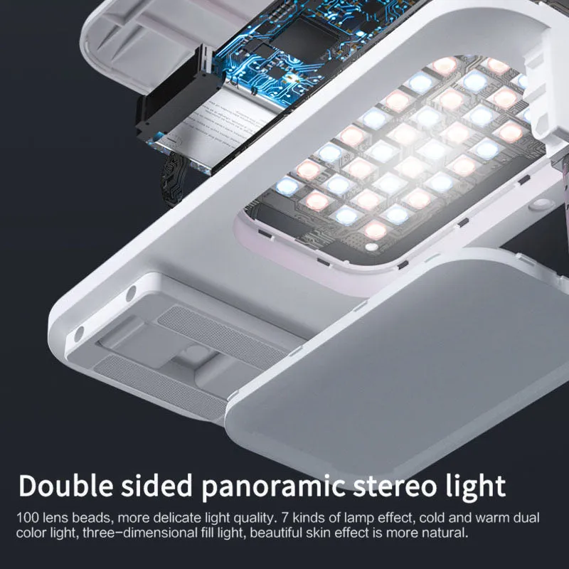 Portable Selfie Retractable LED Light Phone Holder With Remote Control - Premium Model