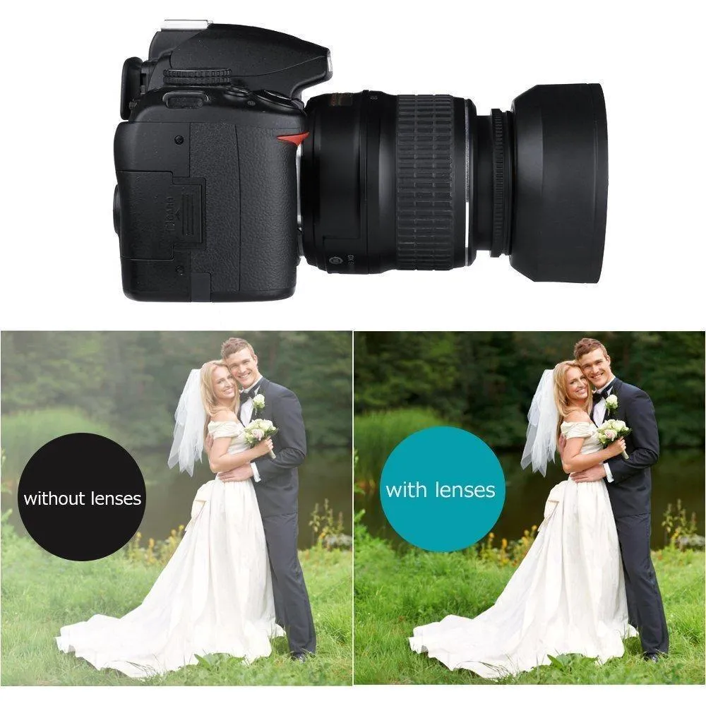 PROFESSIONAL 3 STAGE COLLAPSIBLE LENS HOOD