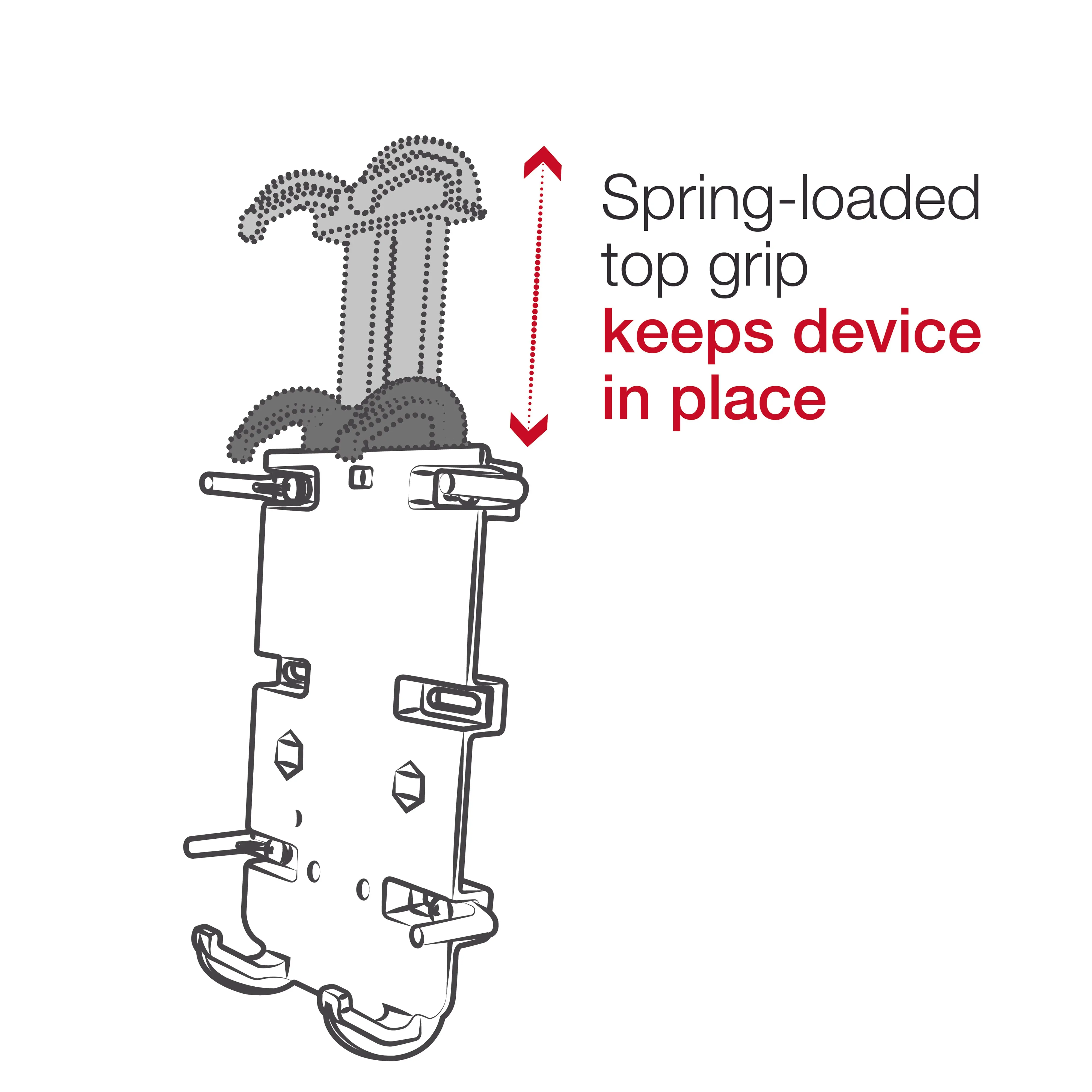 RAM® Quick-Grip™ XL Phone Mount with RAM® Tough-Strap™ Handlebar Base