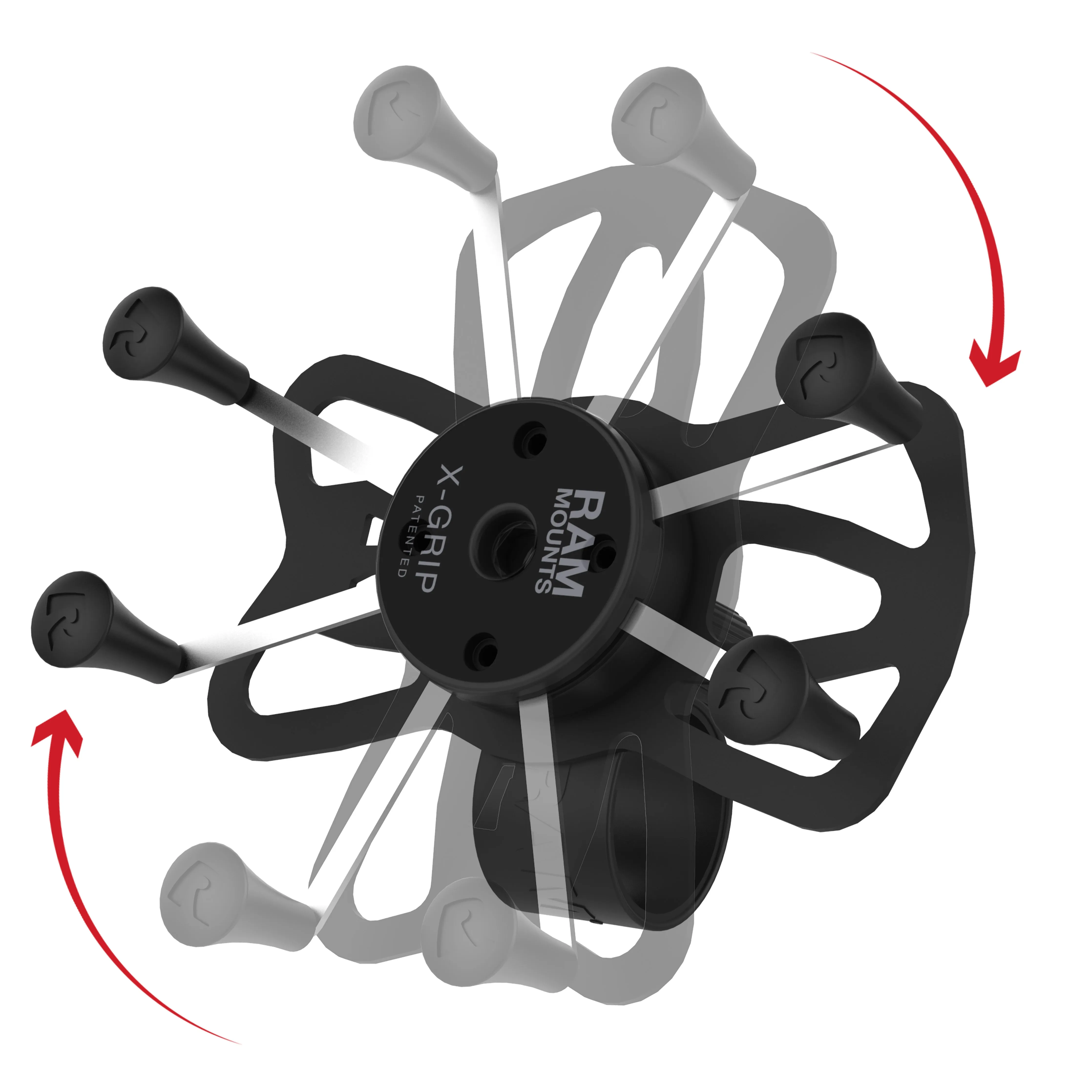 RAM® X-Grip® Large Phone Mount with RAM® Tough-Strap™ Handlebar Base