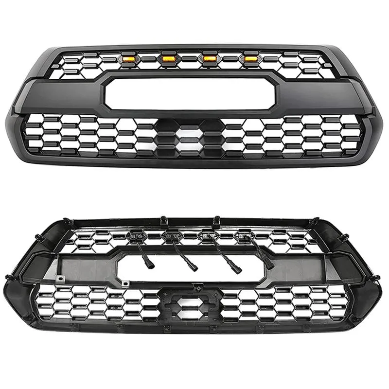 Roxmad TRD Pro Style Front Grill with Raptor Lights for 2016-2023 Toyota Tacoma