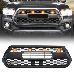 Roxmad TRD Pro Style Front Grill with Raptor Lights for 2016-2023 Toyota Tacoma
