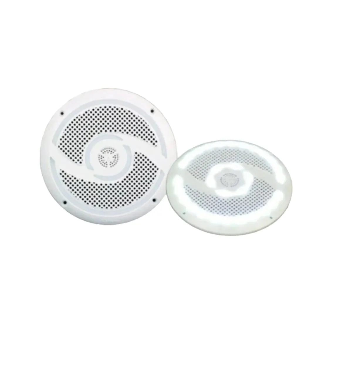 Rv Media 6 Inch 200 Watt Waterproof Outdoor Speakers With Led 041850 Caravan