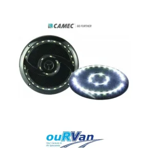 RV Media 6 Inch 200 Watt Waterproof Outdoor Speakers WITH LED 042491 caravan