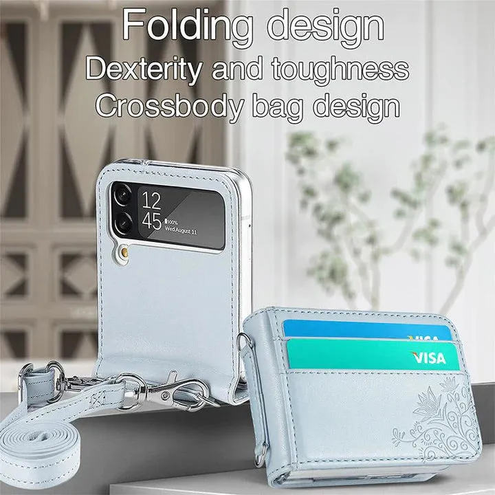 Samsung Z Flip3 Messenger Bag Lanyard Phone Case