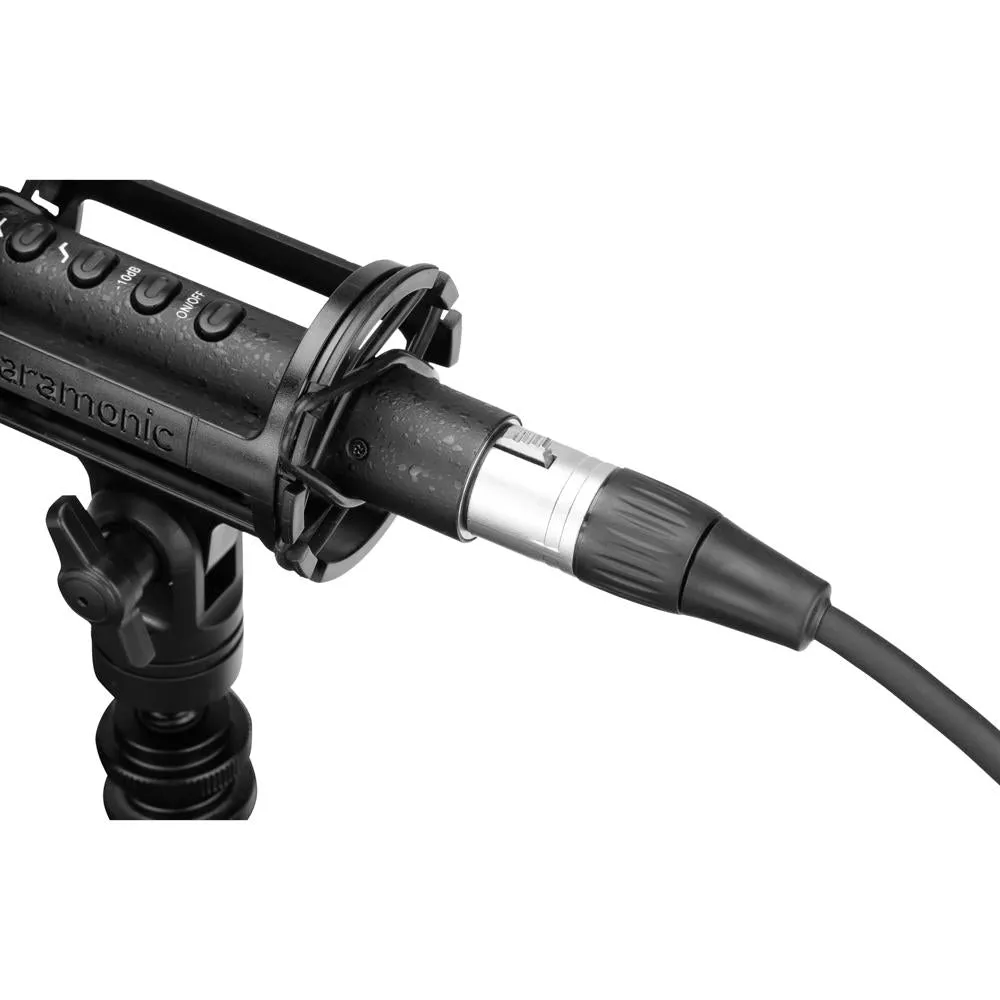 Saramonic SoundBird T3 Professional Shotgun Microphone with Li-Ion Battery, Low-Cut & Hi-Boost Filters, -10dB Pad, Shock Mount, Windscreen, XLR Cable, Hard Case & More