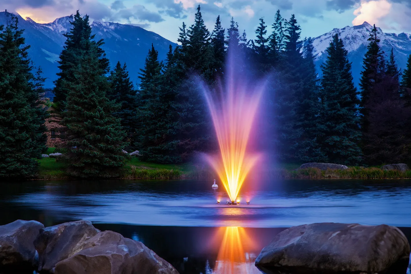 Scott Aerator Amherst Pond Fountain