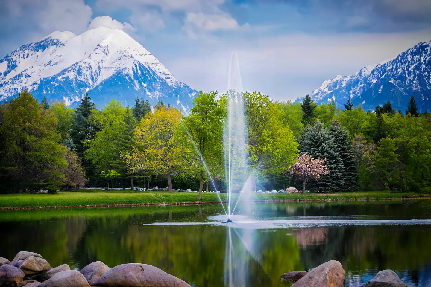 Scott Aerator Amherst Pond Fountain