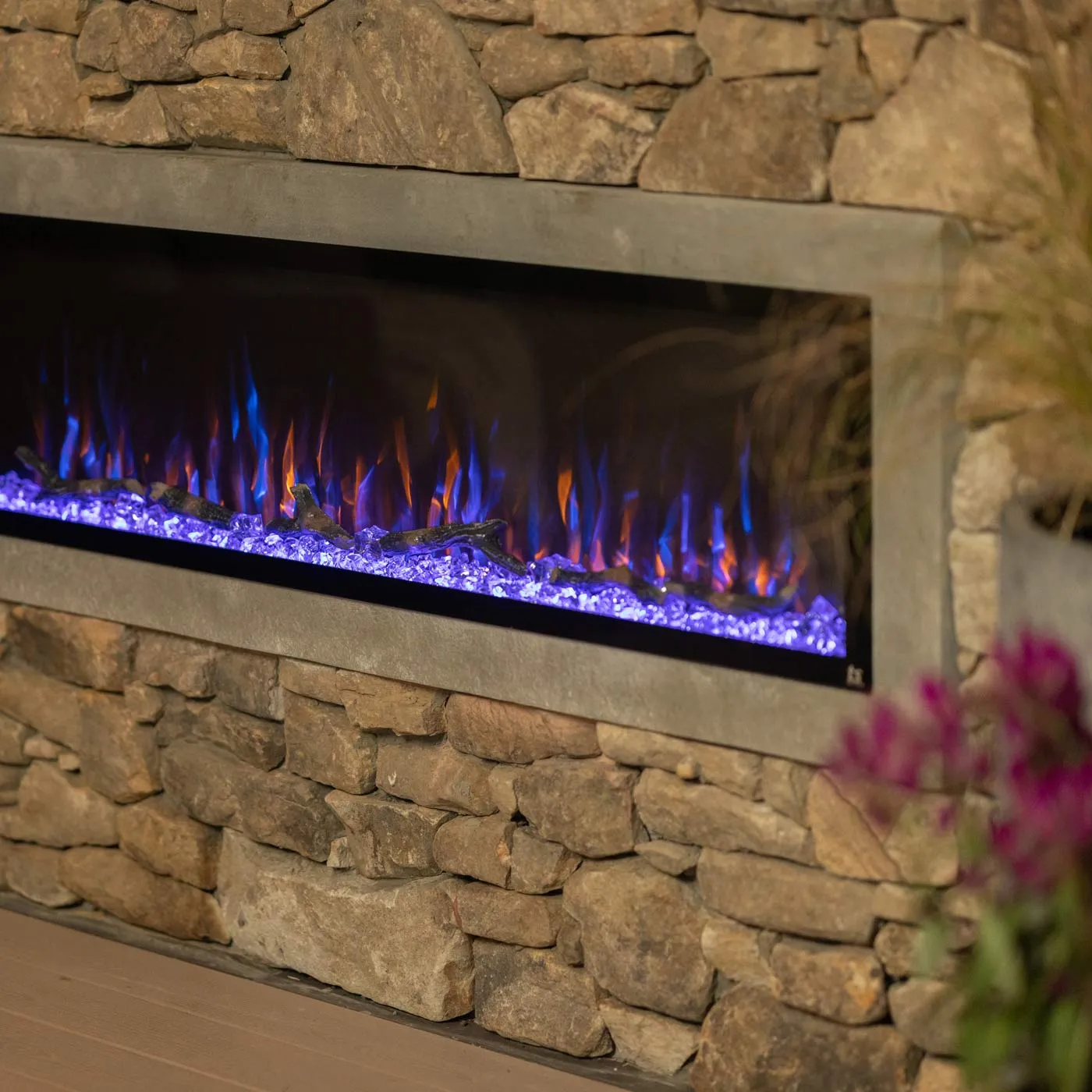 Sideline Elite 60 Outdoor Weatherproof 80049 (No Heat) Smart WiFi Enabled Electric Fireplace (Alexa/Google Compatible) Refurbished
