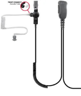 SPM-1327QD, Mirage, Lapel Microphone, Black w/Quick Disconnect