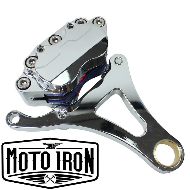 Springer Front End Brake Caliper Kit Left Side Chrome