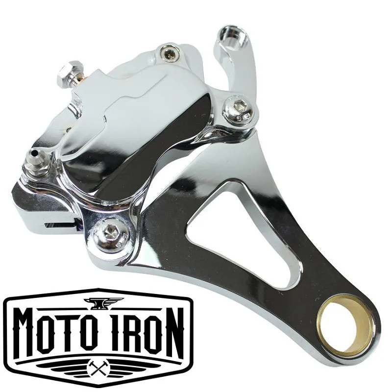 Springer Front End Brake Caliper Kit Left Side Chrome
