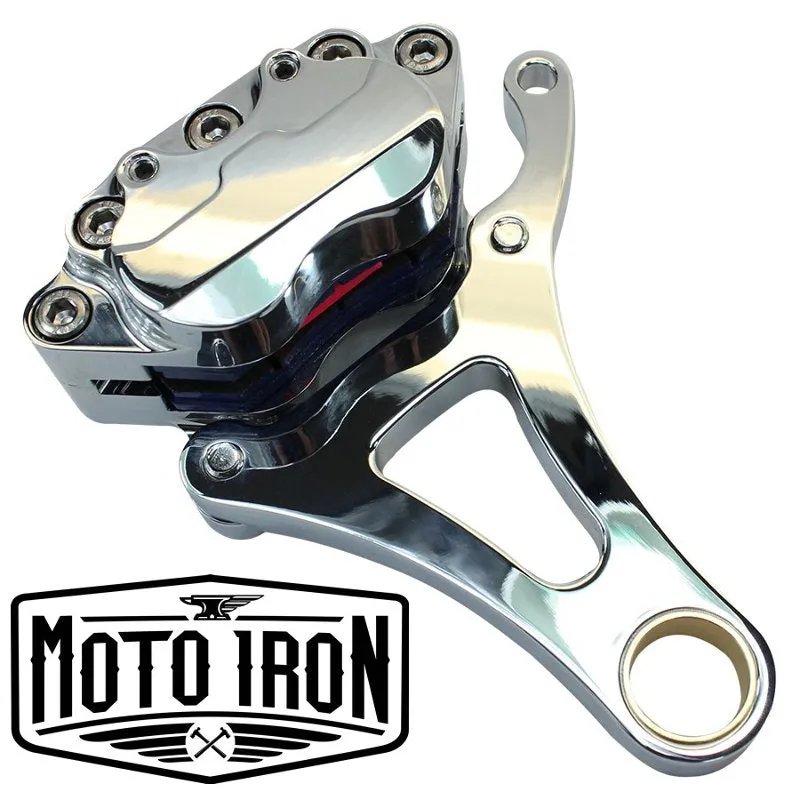 Springer Front End Brake Caliper Kit Right Side Chrome