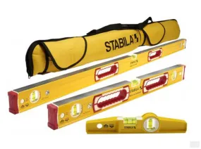 Stabila 48375 Type 196 Classic 3-Piece Level Set with Case