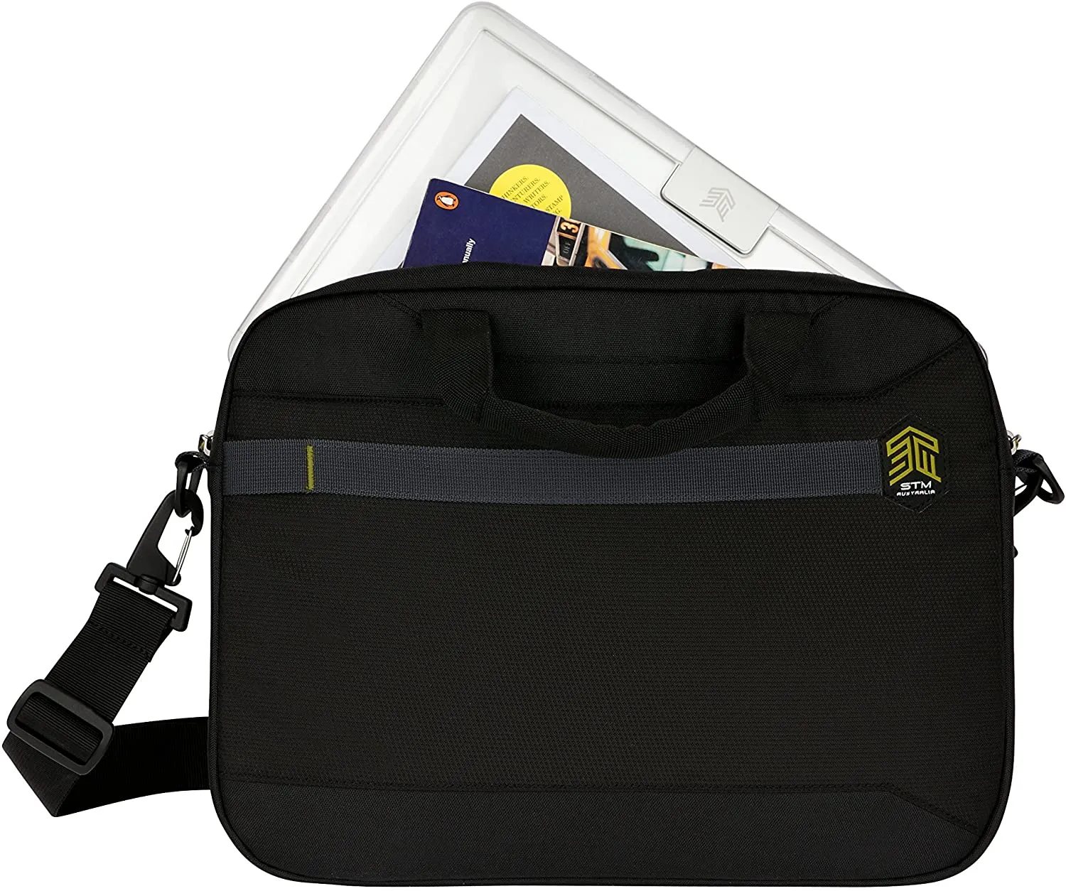 STM Goods Chapter Laptop Brief Case for 13" Laptop, Black - stm-117-169M-01